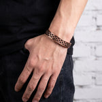 Buddha & Karma Copper Link Bracelet Magnetic Therapy Cuff Bangle