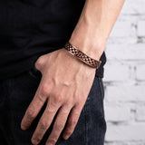 Buddha & Karma Copper Link Bracelet Magnetic Therapy Cuff Bangle