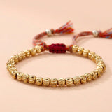 Buddha & Karma Copper Beads Tibetan Bracelet