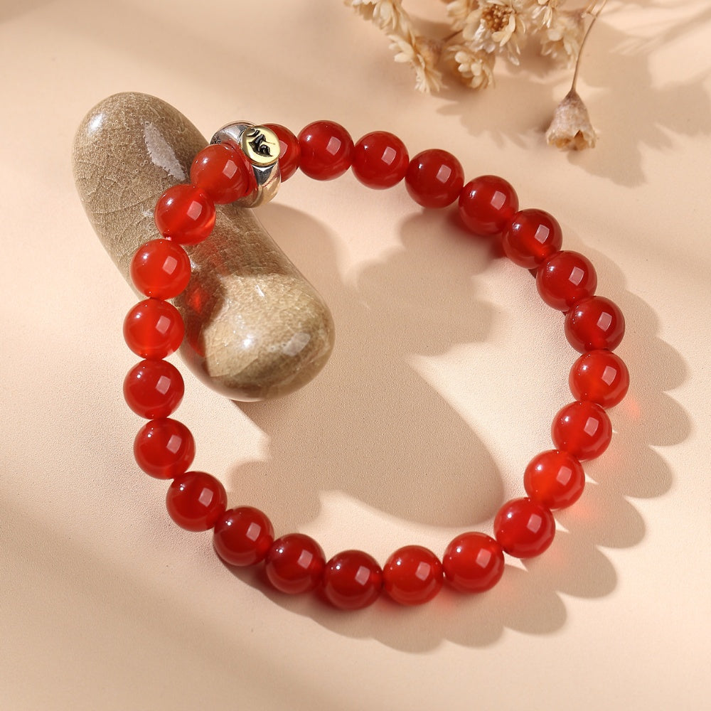 Red Agate Buddhist Guardian Deities Bracelet Zodiac Bracelet