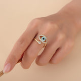 Exclusive: Evil Eye Protection Ring - Buddha & Karma