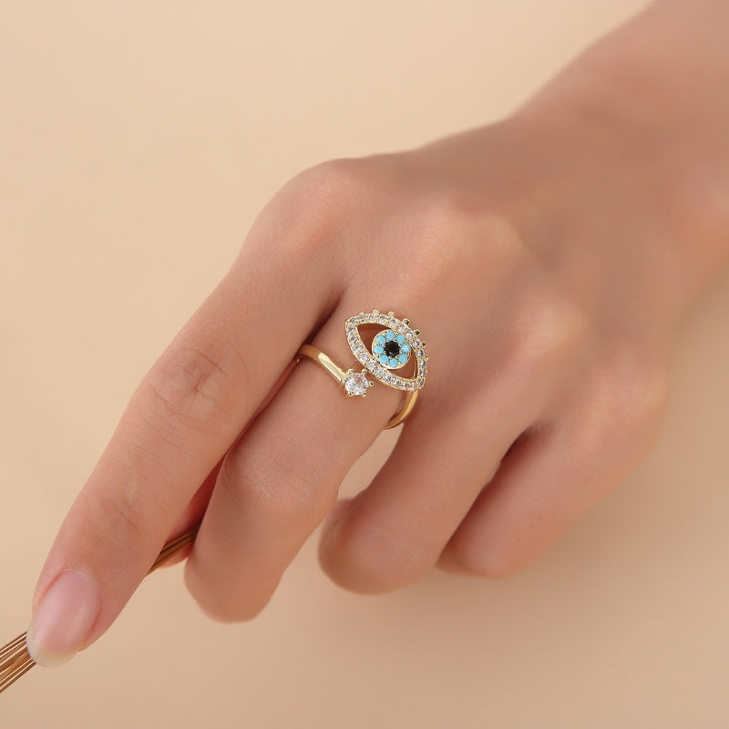 Exclusive: Evil Eye Protection Ring - Buddha & Karma