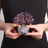 Feng Shui Amethyst Crystal Tree - Crystal Tree of Life - Buddha & Karma