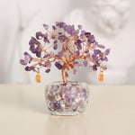 Feng Shui Amethyst Crystal Tree - Crystal Tree of Life - Buddha & Karma