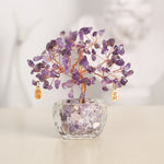 Feng Shui Amethyst Crystal Tree - Crystal Tree of Life - Buddha & Karma
