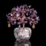 Feng Shui Amethyst Crystal Tree - Crystal Tree of Life - Buddha & Karma