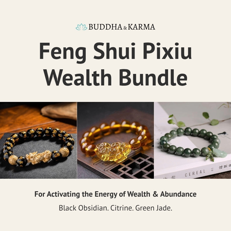 Buddha & Karma Feng Shui Pixiu Wealth Bundle