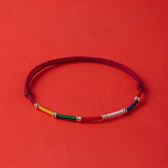 Buddha & Karma Five-Paths Fortune God Handmade Tibetan Bracelet