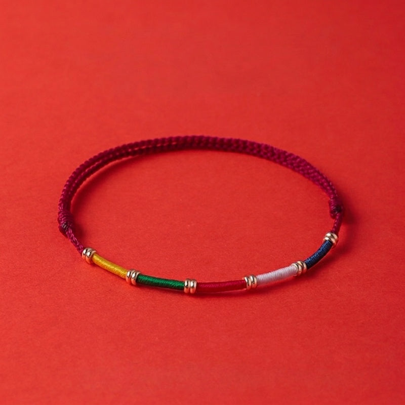 Buddha & Karma Five-Paths Fortune God Handmade Tibetan Bracelet