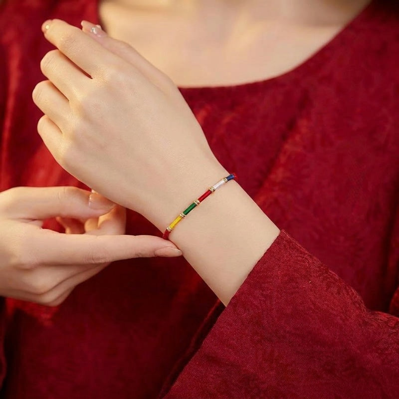 Buddha & Karma Five-Paths Fortune God Handmade Tibetan Bracelet