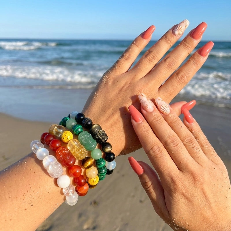 Five Elements Crystal Pixiu Bracelets - Balance & Prosperity