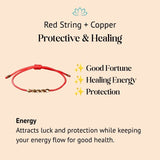 Five Lucky Beads Copper Healing Bracelet - Buddha & Karma