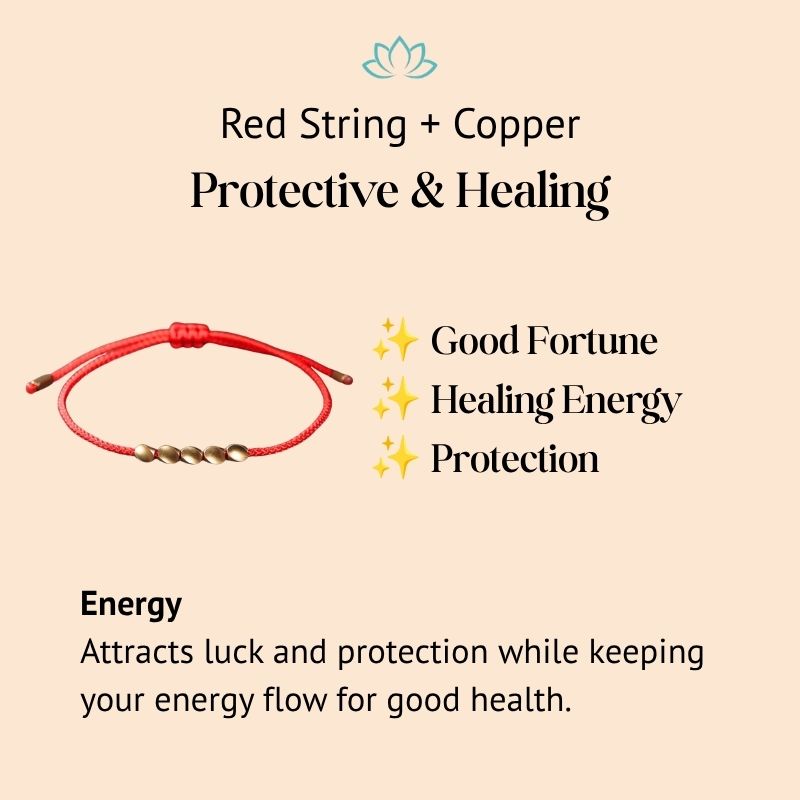 Five Lucky Beads Copper Healing Bracelet - Buddha & Karma