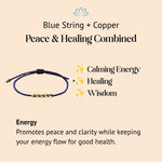 Five Lucky Beads Copper Healing Bracelet - Buddha & Karma