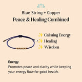 Five Lucky Beads Copper Healing Bracelet - Buddha & Karma