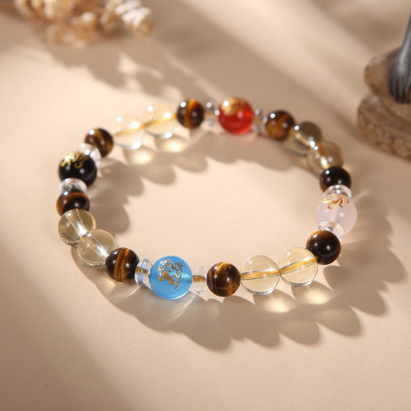 Four Guardian Deities Bracelet - Protection, Prosperity, Strength - Buddha & Karma