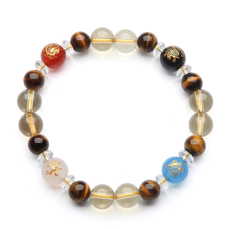 Four Guardian Deities Bracelet - Protection, Prosperity, Strength - Buddha & Karma