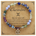 Buddha & Karma Gemini Zodiac Crystal Bracelet