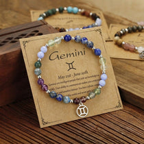Buddha & Karma Gemini Zodiac Crystal Bracelet