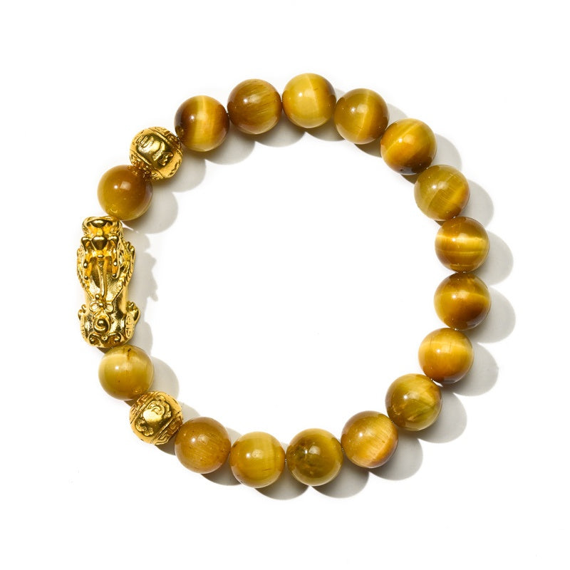 Gold Tiger Eye Pixiu Bracelet