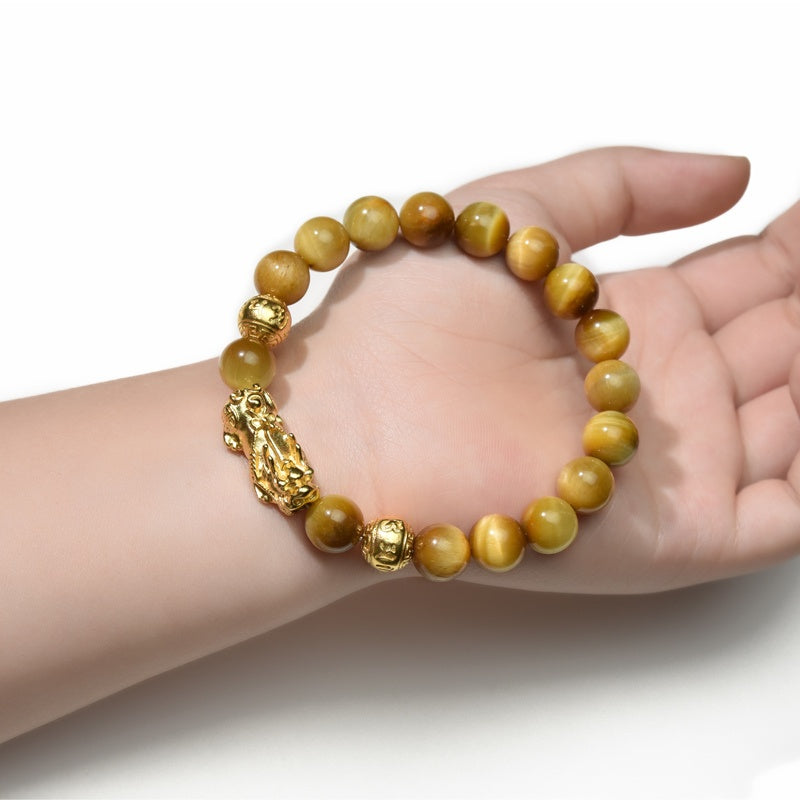 Gold Tiger Eye Pixiu Bracelet