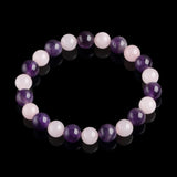 Gratitude Bracelet – Amethyst, Rose Quartz