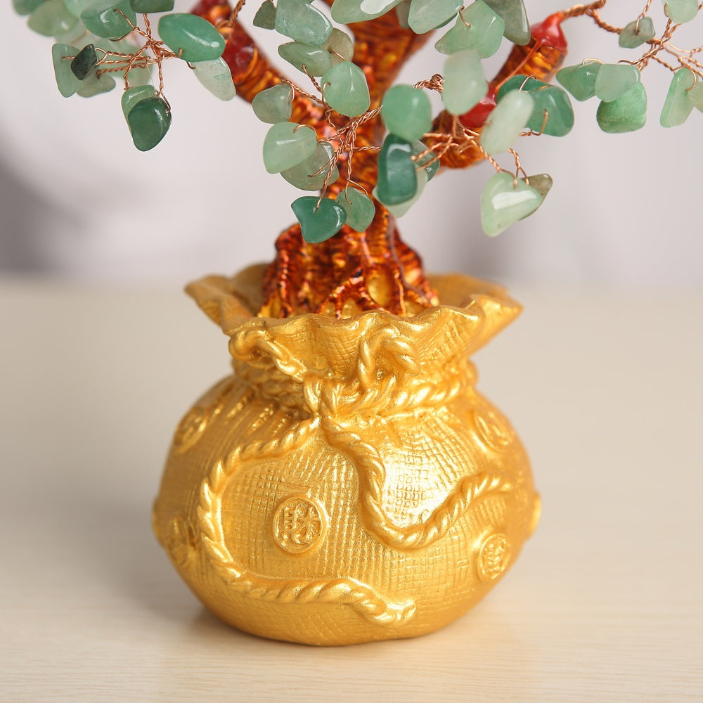 buddha money tree Green Aventurine Money Tree - Feng Shui Crystal for Wealth