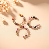 Tourmaline Ring - Natural Healing Crystal Bead Rings