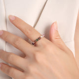 Tourmaline Ring - Natural Healing Crystal Bead Rings