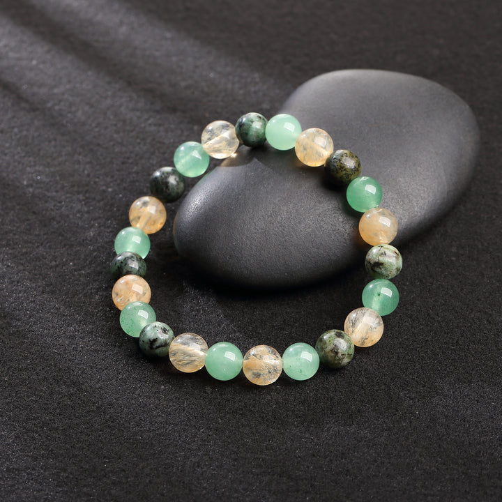 Triple Prosperity Bracelet - Citrine, Green Aventurine, Turquoise