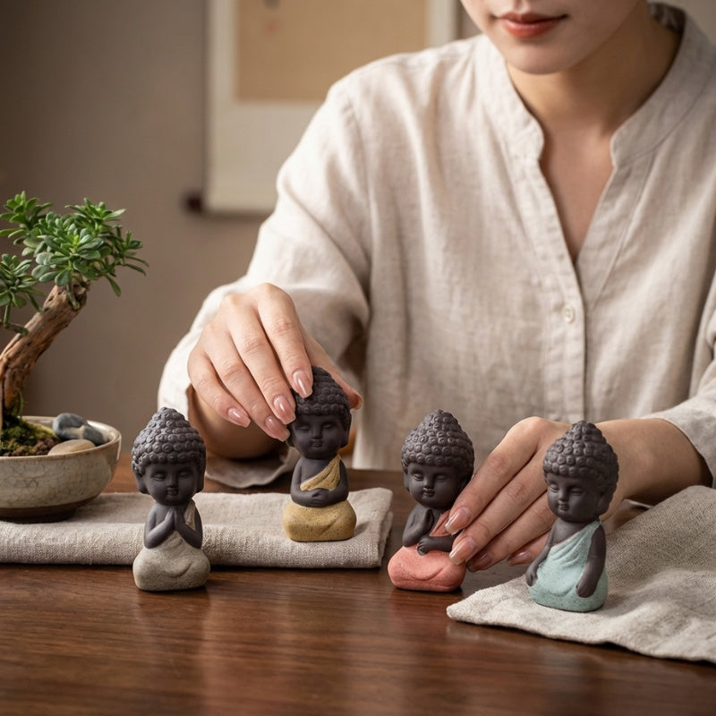 The 4 Noble Truths Figurines - Mini Buddha - Buddha & Karma