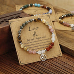 Buddha & Karma Leo Zodiac Crystal Bracelet