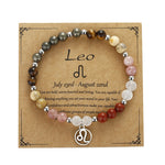 Buddha & Karma Leo Zodiac Crystal Bracelet