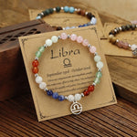 Buddha & Karma Libra Crystal Zodiac Bracelet