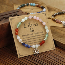 Buddha & Karma Libra Crystal Zodiac Bracelet