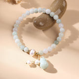 Light Green Jade Wu Lou Amulet Bracelet - Buddha & Karma