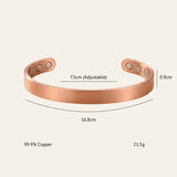 Exclusive: Buddha & Karma Magnetic Therapy Copper Cuff Bracelet