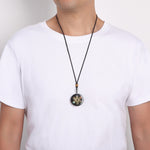 Black Tourmaline Metatron’s Cube Orgonite Protection Necklace