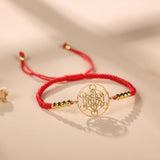 Metatron’s Cube Red String Bracelet | Buddha & Karma