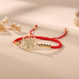 Metatron’s Cube Red String Bracelet | Buddha & Karma