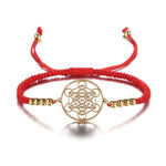Metatron’s Cube Red String Bracelet | Buddha & Karma