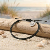 Buddha & Karma Multiple Strings Intention Bracelet Handmade - Luck, Calm, Protection