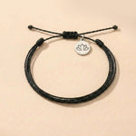 Buddha & Karma Multiple Strings Intention Bracelet Handmade - Luck, Calm, Protection