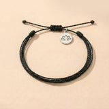 Buddha & Karma Multiple Strings Intention Bracelet Handmade - Luck, Calm, Protection