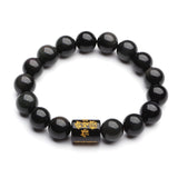 Buddha & Karma Natural Rainbow Obsidian Healing Bracelet