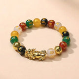 Buddha & Karma Pixiu Five Elements Crystal Bracelet – Align with Abundance and Elemental Balance