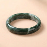 Buddha & Karma Pure Jade Bangle Bracelet - Healing & Protecting