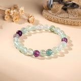 Exclusive: Rainbow Fluorite Healing Bracelet - Buddha & Karma