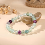 Exclusive: Rainbow Fluorite Healing Bracelet - Buddha & Karma