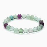 Exclusive: Rainbow Fluorite Healing Bracelet - Buddha & Karma